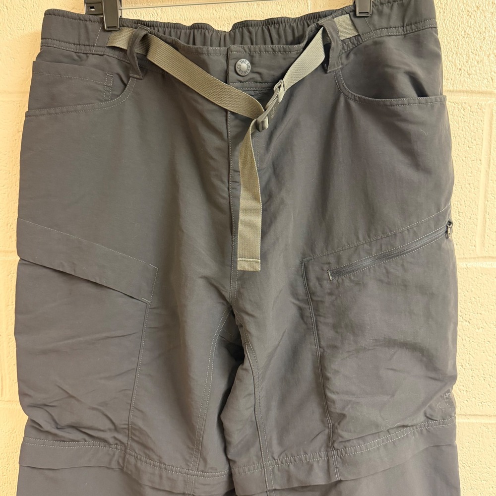 The North Face Mens Paramount Belt Convertible Cargo Hiking Pants Grey Gorpcore